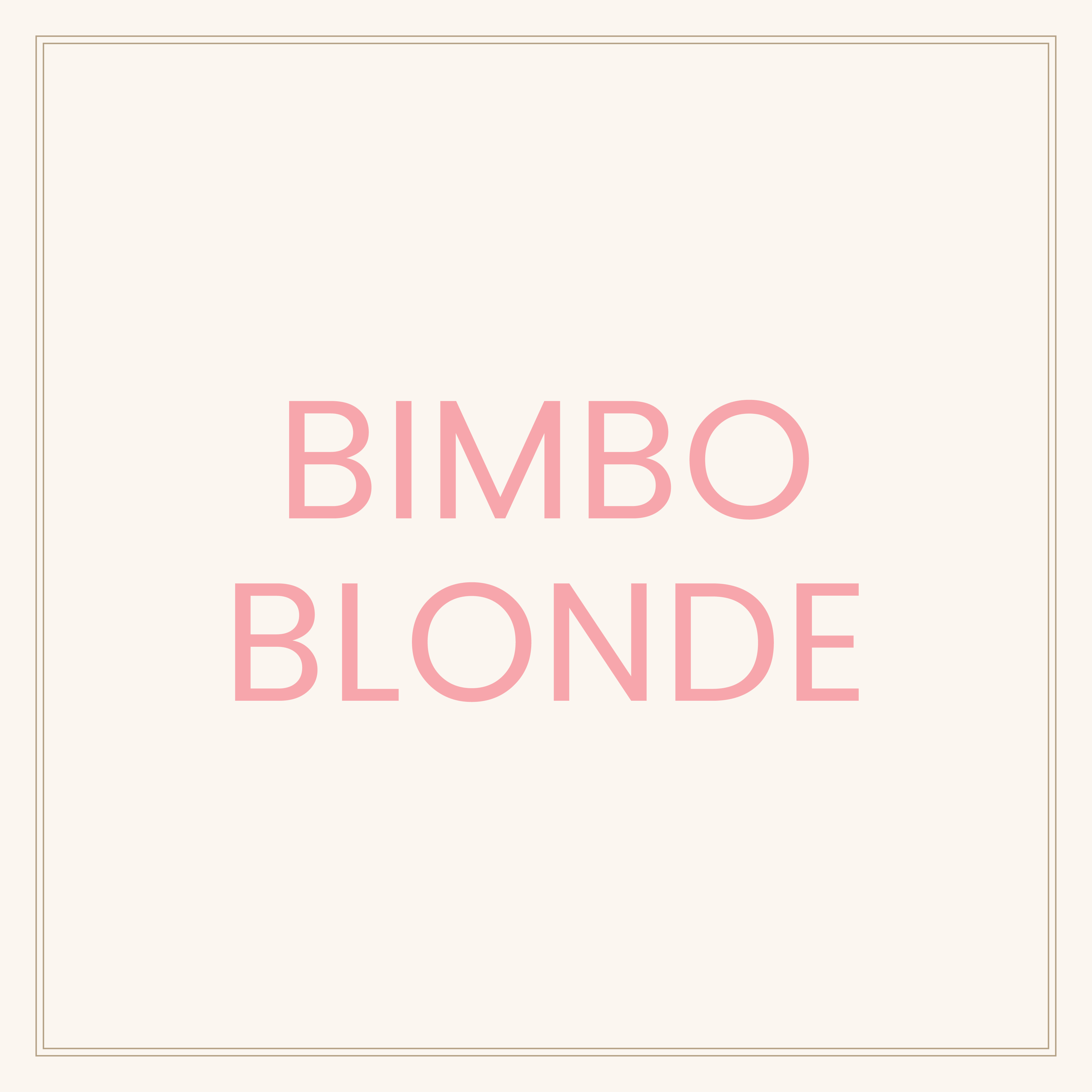 Kor bimbo blonde social post cover april 2019
