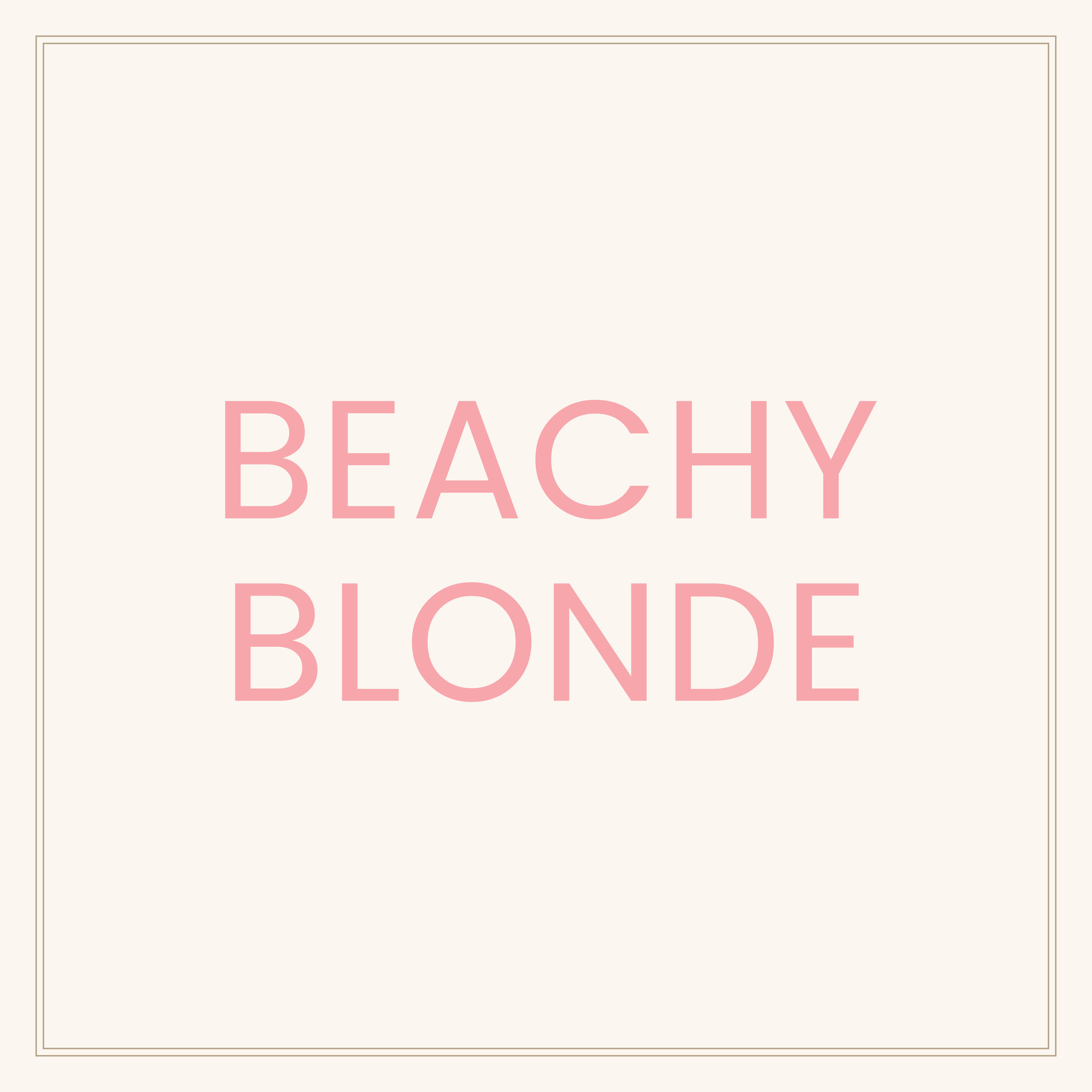 Kor beachy blonde social post cover april 2019